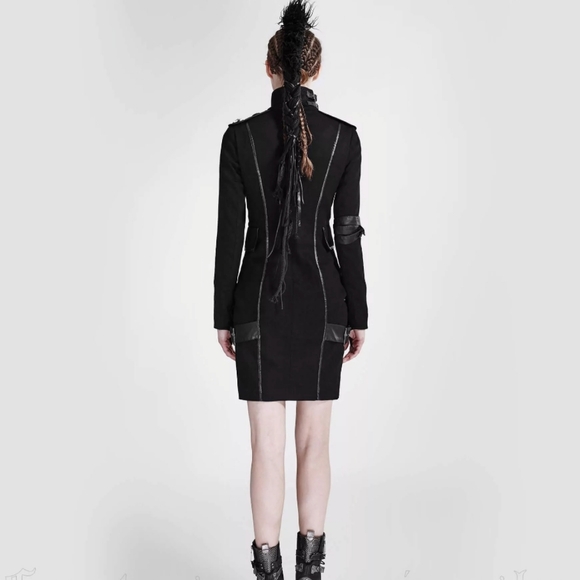 PUNK RAVE The Secret Order Dress Black Women's Small Goth Punk Grunge Emo - Picture 3 of 16